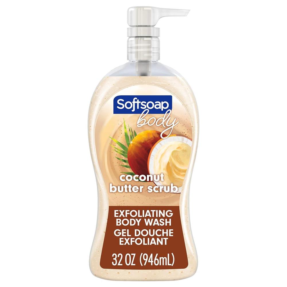 imageSoftsoap Body Wash Pump Buttery Shea ampamp Almond Oil Body Wash Moisturizing Body Wash 32 Ounce 3 PackCoconut Scrub