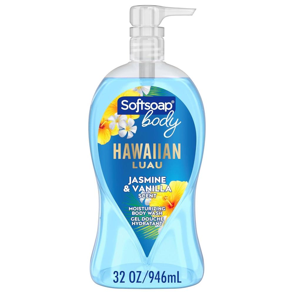 imageSoftsoap Body Wash Pump Buttery Shea ampamp Almond Oil Body Wash Moisturizing Body Wash 32 Ounce 3 PackHawaiian Luau