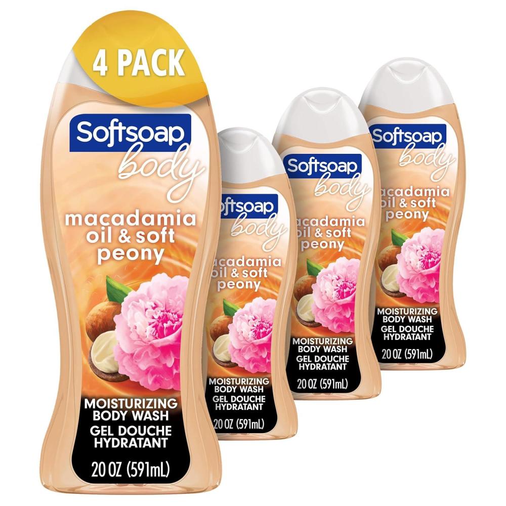 imageSoftsoap Softsoap moisturizing body wash shea and almond oil 20 fluid ounce 4 pack 20 OunceMacademia
