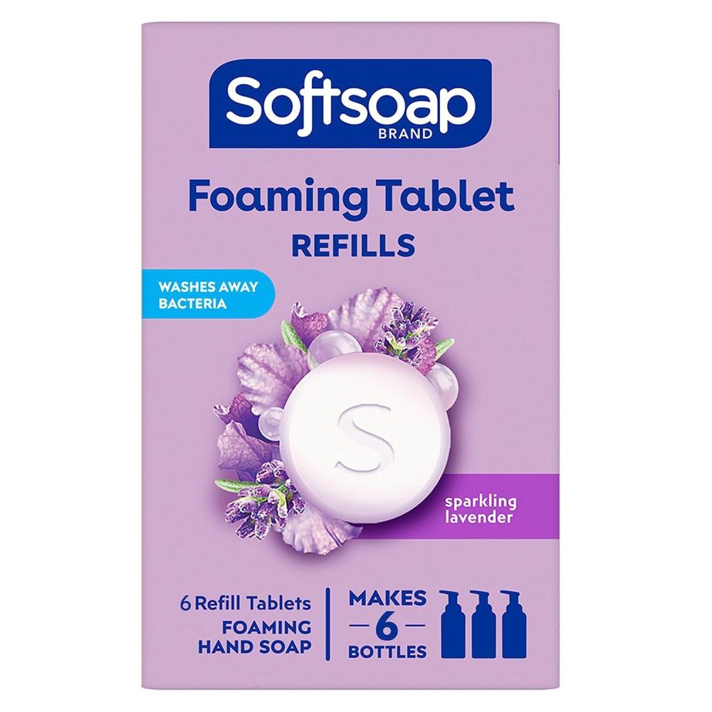 imageSoftsoap Hand Soap Tablets Foaming Hand Soap Refill Tablets Lemon Fizz 6 TabletsSparkling Lavender