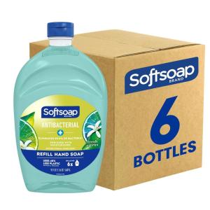 Softsoap – US05266A SOFTSOAP Antibacterial Liquid Hand Soap Refill, Fresh Citrus, 50 Ounce Bottle, Bathroom Soap, Bulk Soap, Moisturizing Antibacterial Hand Soap (Pack of 6)